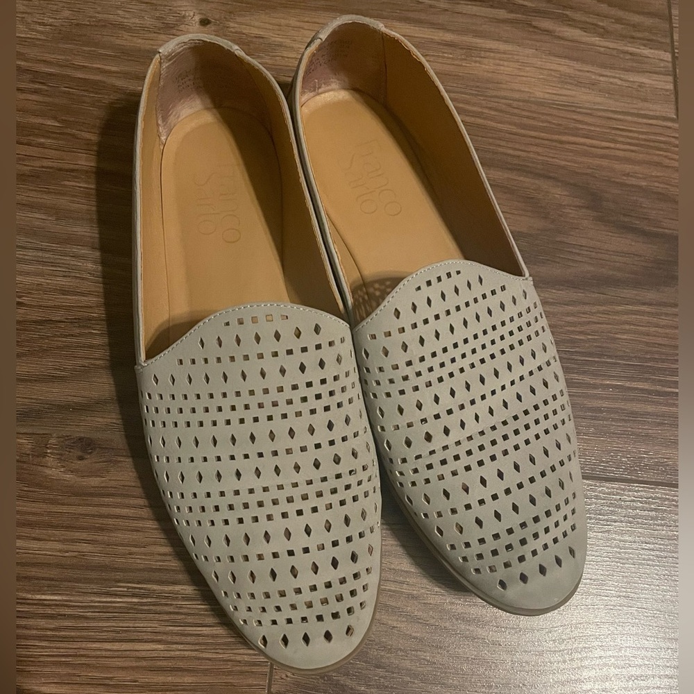 Franco Sarto Heeled Loafers in Stone 🩶